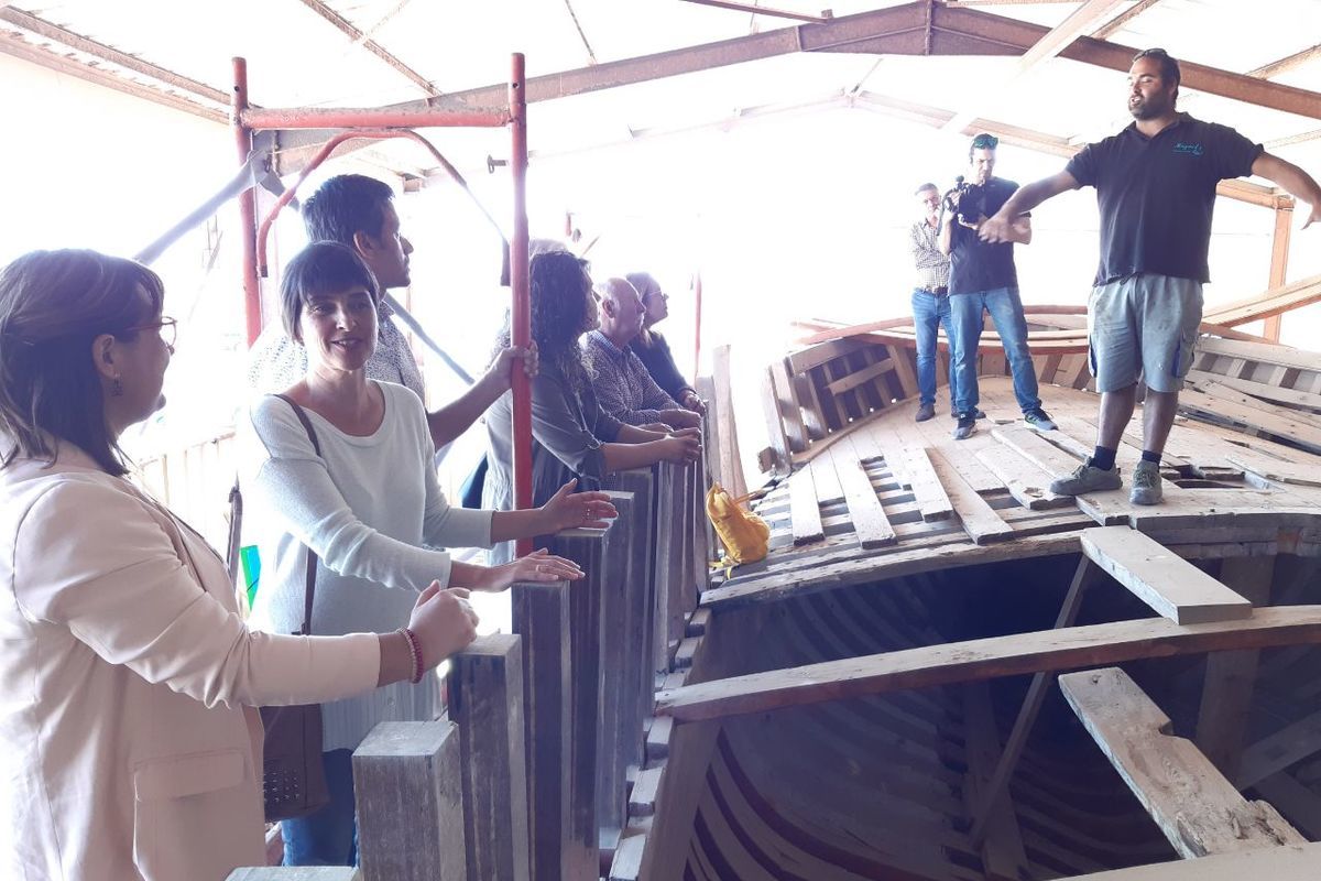 Restauració de la barca de bou Valldemossa.