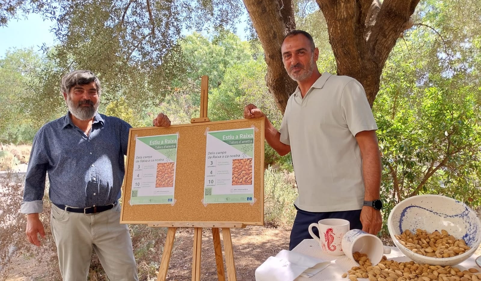 El consejero de Medio Ambiente, Medio Rural y Deportes, Pedro Bestard, y el director insular de Deportes, Toni Prats.