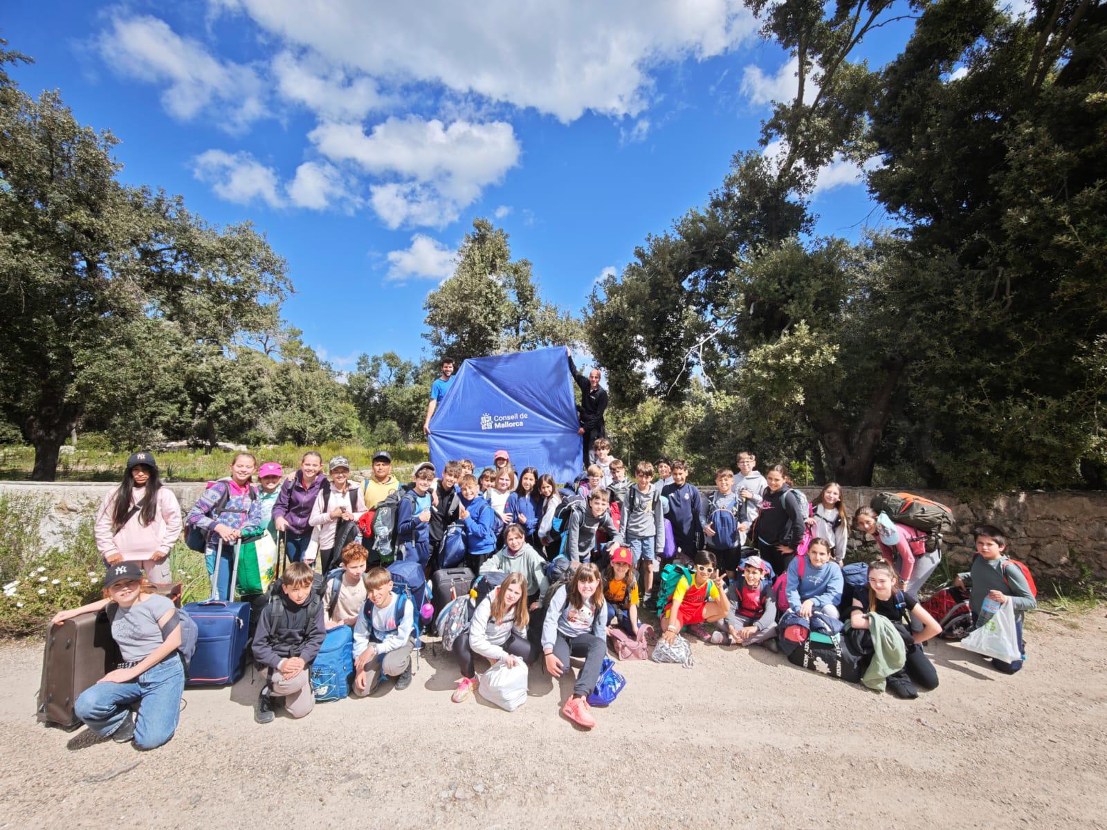 Jovenes participantes en el programa Joves a la Serra.