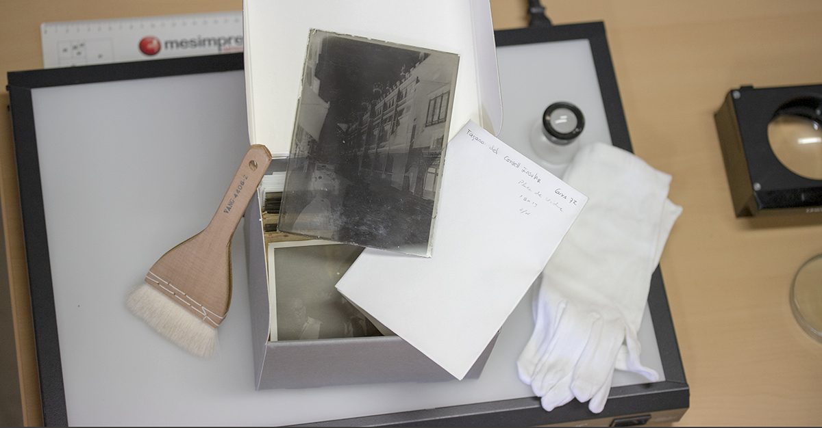 Fons Rul·lan (1921-1981). Negatiu de vidre a la gelatina de plata