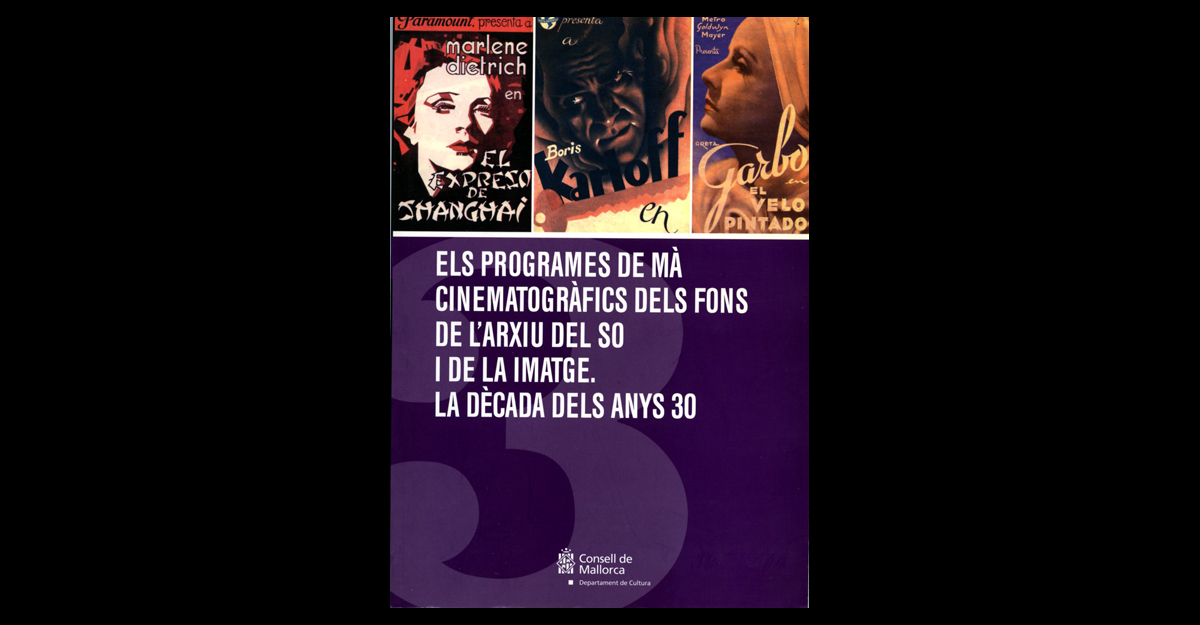 Nº 3 - <i>Los programas de mano cinematográficos de la década de los años 30</i> (2004)