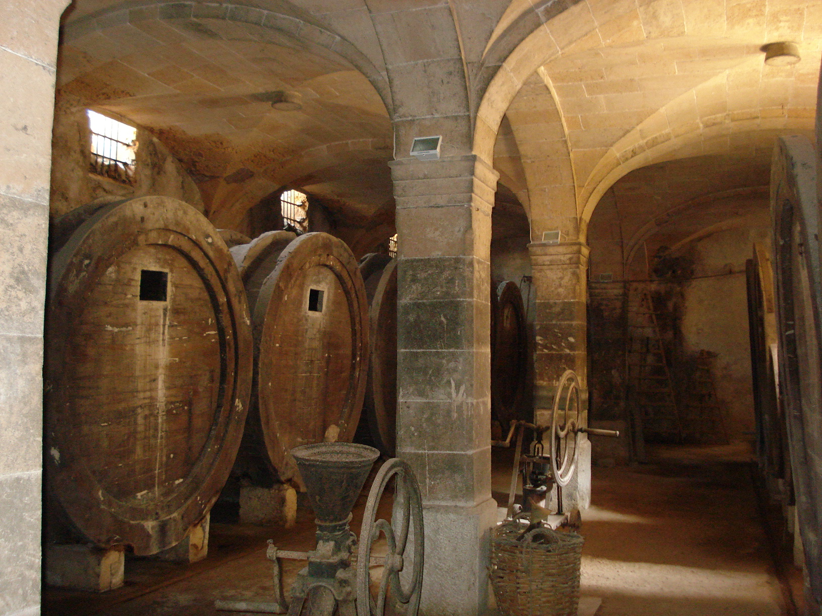 Interior del celler d'es Pagos (Porreres)